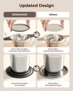 Reinmoson 1 Pack Tea Strainers for Loose Tea Single Cup