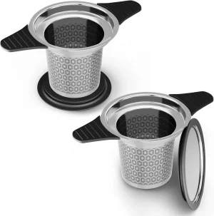 Reinmoson 2 Pack Tea Strainers for Loose Tea Single Cup