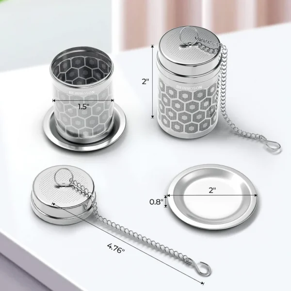 Reinmoson 2 Pack Tea Strainers