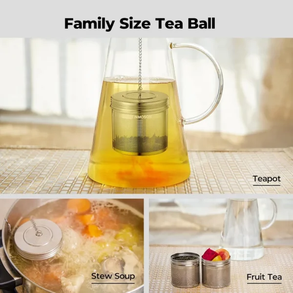 Reinmoson 2 Pack Large Tea Ball Infuser