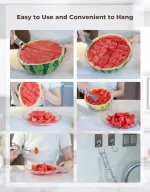 Reinmoson 2 Pack Watermelon Cutter with Retractable Fork