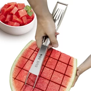 Reinmoson Watermelon Cutter with Retractable Fork